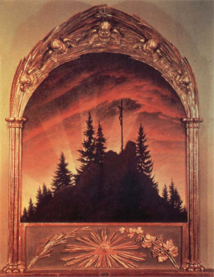 Caspar David Friedrich Kreuz im Gebirge,Teschener Altar